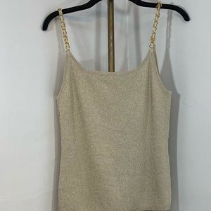 Gold tank top extra large